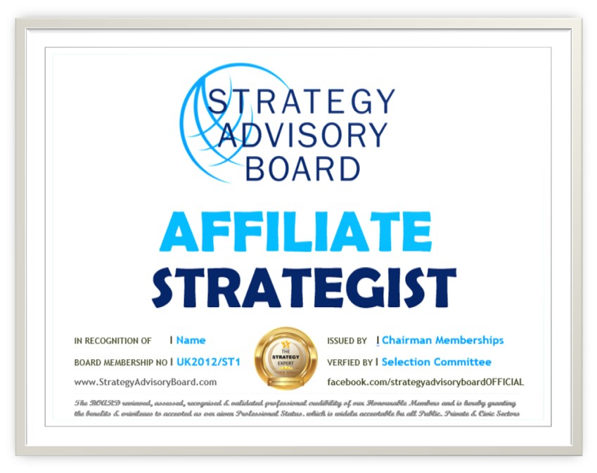 2 AFFILIATE Membership Certificates